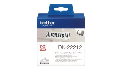 ORIGINALE Brother Etichette Nero su bianco DK-22212 etichetta a lunghezza continua, 62mm bianco 15,24m