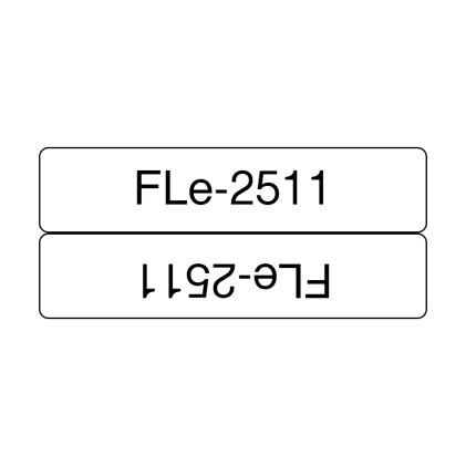 ORIGINALE Brother Etichette Nero su bianco FLe-2511