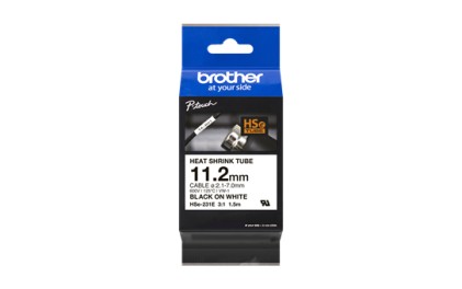 ORIGINALE Brother Nastro Nero su bianco HSe-231E