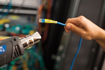 ORIGINALE Brother Nastro Nero su giallo HSe-661E