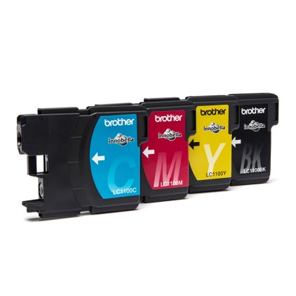 ORIGINALE Brother Multipack nero / ciano / magenta / giallo LC-1100 LC1100VALBPDR confezione multi: bk/c/m/y