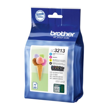 ORIGINALE Brother Multipack nero / ciano / magenta / giallo LC-3213 LC3213VALDR