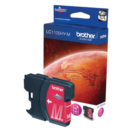 ORIGINALE Brother Cartuccia d&#39;inchiostro magenta LC1100HYM LC-1100HY 750 pagine