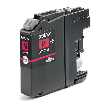 ORIGINALE Brother Cartuccia d'inchiostro magenta LC121M LC-121 300 pagine 3,9ml