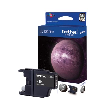 ORIGINALE Brother Cartuccia d&#39;inchiostro nero LC1220BK LC-1220 300 pagine