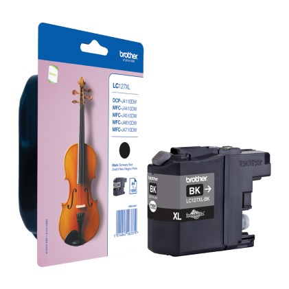 ORIGINALE Brother Cartuccia d&#39;inchiostro nero LC127XLBK LC-127XL 1200 pagine