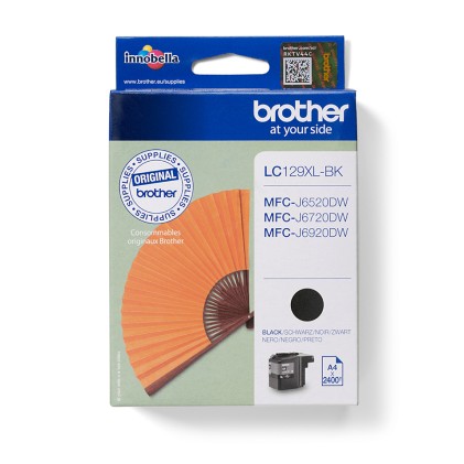 ORIGINALE Brother Cartuccia d&#39;inchiostro nero LC129XLBK LC-129XL 2400 pagine