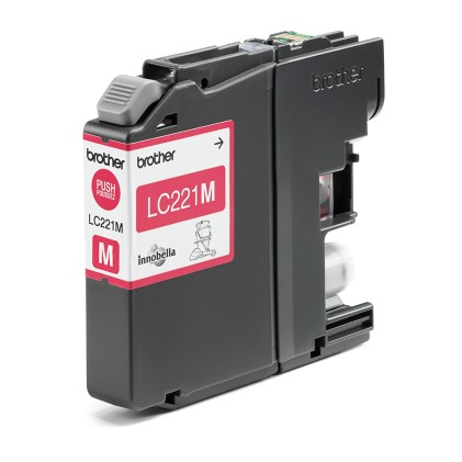 ORIGINALE Brother Cartuccia d'inchiostro magenta LC221M LC-221 260 pagine 3,9ml