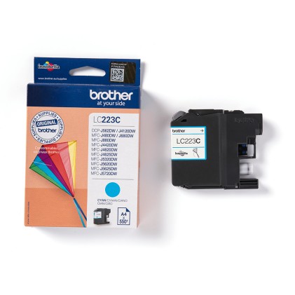 Originale Brother LC223 Cyan Cartucho de Tinta Original - LC223CBP