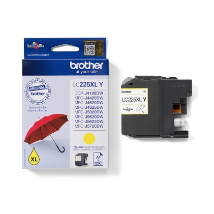 Brother Cart Ink Giallo Xl 1200 Pag Per Mfc-J4620Dw/J5320Dw/J5620Dw/J5720Dw