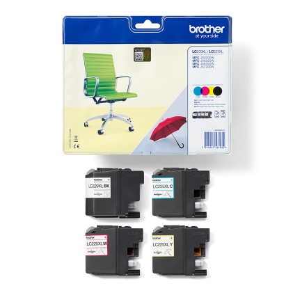 Originale Brother  Cart Ink. 4 Colori Bk/Y/M/C Per Mfc-J5320Dw/J5620Dw/J5320Dw Durata 2400 Pagine X Colore