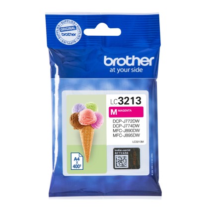 ORIGINALE Brother Cartuccia d&#39;inchiostro magenta LC3213M LC-3213 400 pagine