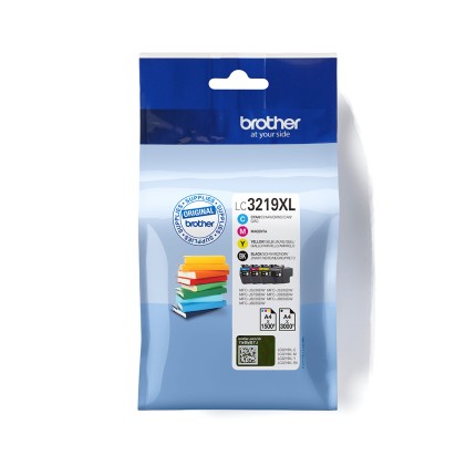Originale Brother LC3219XLVALBP cartuccia toner 4 pz Originale Nero, Ciano, Magenta, Giallo