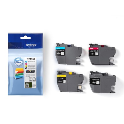 Originale Brother LC3219XLVALBP cartuccia toner 4 pz Originale Nero, Ciano, Magenta, Giallo