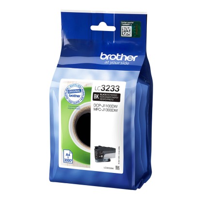 ORIGINALE Brother Cartuccia d'inchiostro nero LC3233BK LC-3233BK 3000 pagine