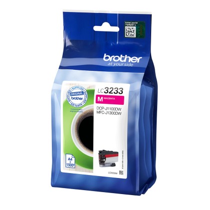 ORIGINALE Brother Cartuccia d'inchiostro magenta LC3233M LC-3233M 1500 pagine