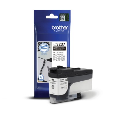 ORIGINALE Brother Cartuccia d'inchiostro nero LC3237BK LC-3237BK 3000 pagine