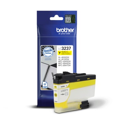 ORIGINALE Brother Cartuccia d'inchiostro giallo LC3237Y LC-3237Y 1500 pagine