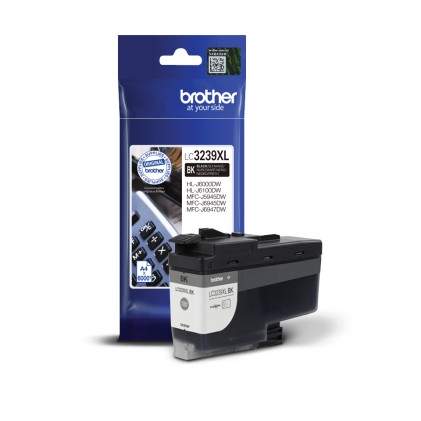 ORIGINALE Brother Cartuccia d'inchiostro nero LC3239XLBK LC-3239XLBK 6000 pagine