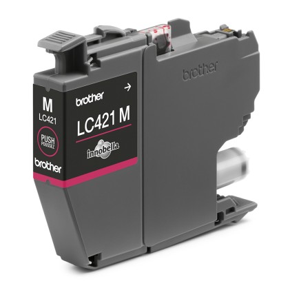 ORIGINALE Brother Cartuccia d'inchiostro magenta LC421M LC-421M 200 pagine