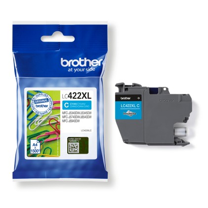 Brother Cart Ink Ciano, 422Xl, 1500 Pag