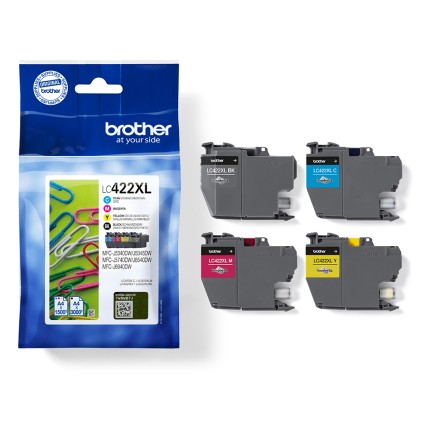 Originale Brother LC422XL pacco da 4 cartucce - LC422XLVAL