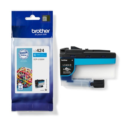 Originale Brother LC424 Cyan Cartucho de Tinta Original - LC424C