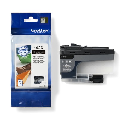 ORIGINALE Brother Cartuccia d'inchiostro nero LC426BK LC-426BK 3000 pagine