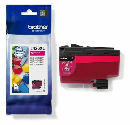 ORIGINALE Brother Cartuccia d&#39;inchiostro magenta LC426XLM LC-426XLM 5000 pagine
