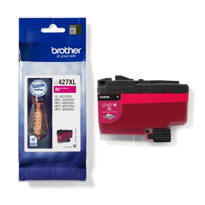 ORIGINALE Brother Cartuccia d'inchiostro magenta LC427XLM LC-427XLM 5000 pagine