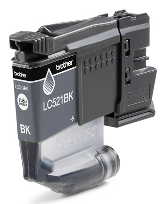ORIGINALE Brother Cartuccia d&#39;inchiostro nero LC521BK LC-521BK 500 pagine
