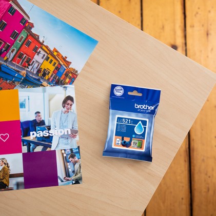 Originale Brother LC521C Cyan Cartucho de Tinta Original - LC521C
