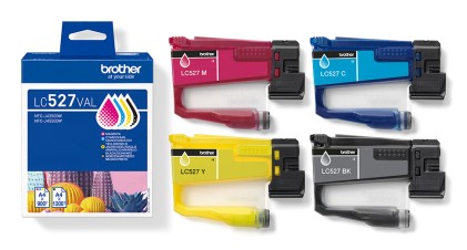 Originale Brother LC527VAL Pack de 4 Cartuchos de Tinta Original (BK/C/M/Y) - LC527VAL