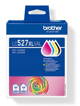 ORIGINALE Brother Multipack nero / ciano / magenta / giallo LC527XLVAL LC527XLVAL 9000 pagine