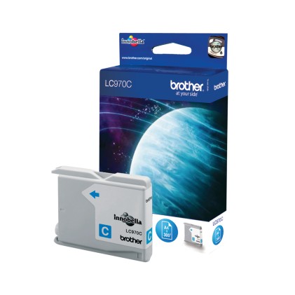 BROTHER LC-970C Ink cyan 300 pages for DCP-135C DCP-150C MFC-235C MFC-260C