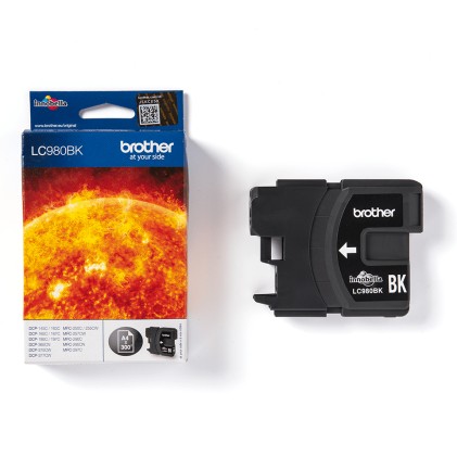 ORIGINALE Brother Cartuccia d'inchiostro nero LC980BK LC-980 300 pagine