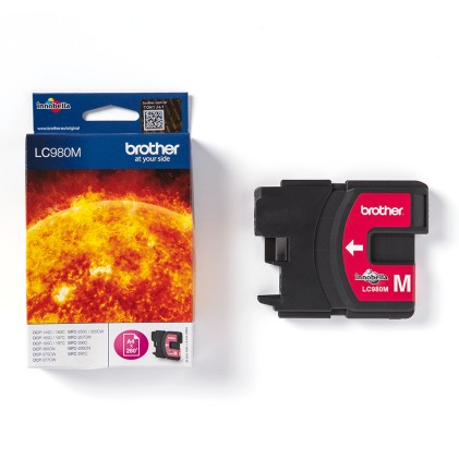 ORIGINALE Brother Cartuccia d'inchiostro magenta LC980M LC-980 260 pagine