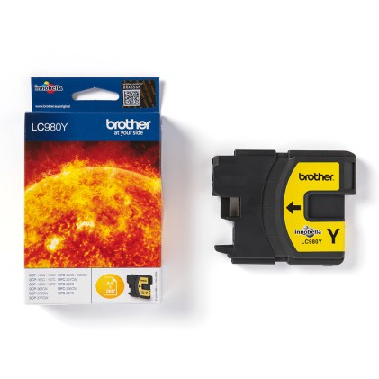 ORIGINALE Brother Cartuccia d'inchiostro giallo LC980Y LC-980 260 pagine