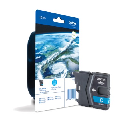 ORIGINALE Brother Cartuccia d&#39;inchiostro ciano LC985C LC-985 260 pagine