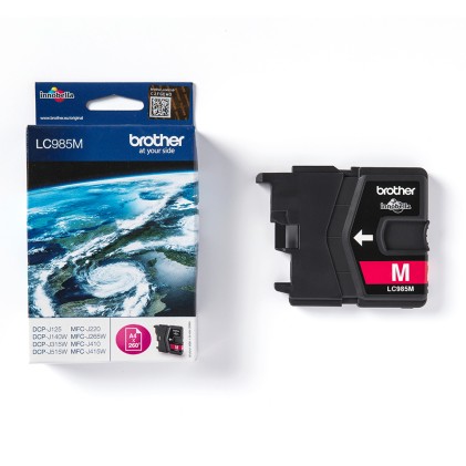 ORIGINALE Brother Cartuccia d'inchiostro magenta LC985M LC-985 260 pagine