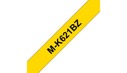 ORIGINALE Brother Nastro Nero su giallo M-K621BZ M-K621 9 mm x 8 m, non laminato