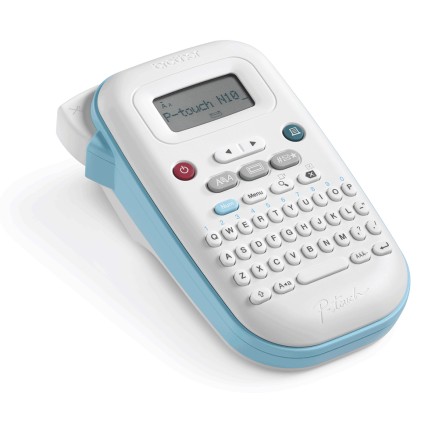 ORIGINALE Brother stampante Blu / Bianco P-touch N10 PTN10RG1 Etichettatrice compatta, leggera e facile da usare. Perfetta per l'organizzazione a casa o per preparare il materiale scolastico.