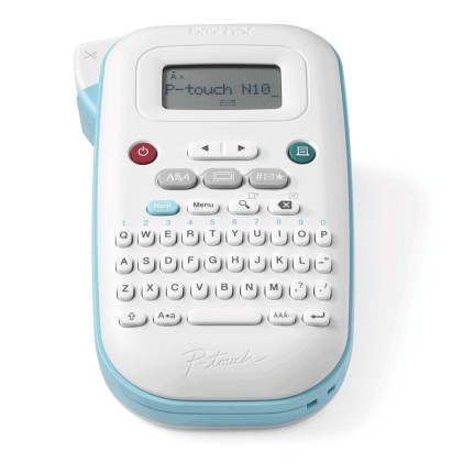 ORIGINALE Brother stampante Blu / Bianco P-touch N10 PTN10RG1 Etichettatrice compatta, leggera e facile da usare. Perfetta per l'organizzazione a casa o per preparare il materiale scolastico.