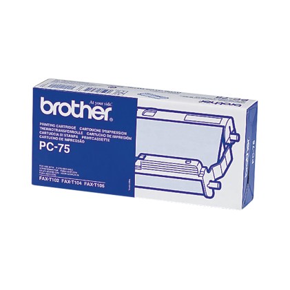 ORIGINALE Brother nastro a trasferimento termico nero PC-75 incl. cartuccia multipla