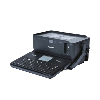Brother PT-D800W stampante per etichette (CD) Trasferimento termico 360 x 360 DPI Con cavo e senza cavo TZe QWERTY