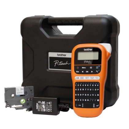 Brother PT-E110VP stampante per etichette (CD) Termica diretta A colori 180 x 180 DPI TZe QWERTY