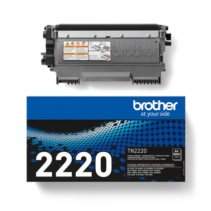 ORIGINALE Brother toner nero TN-2220 2220 2600 pagine