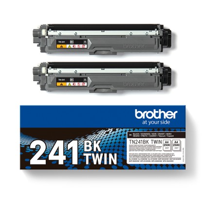 ORIGINALE Brother Multipack nero TN-241BK TWIN 2500 pagine