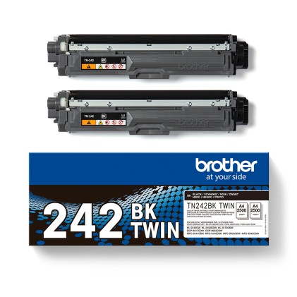 ORIGINALE Brother Multipack nero TN-242BK TWIN 2500 pagine