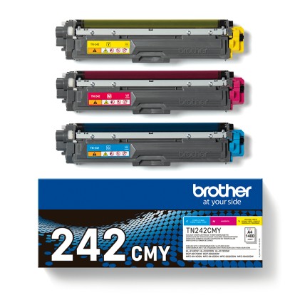 ORIGINALE Brother Multipack ciano / magenta / giallo TN-242CMY 4200 pagine